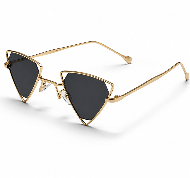 Retro Golden Cat Eye Sunglasses