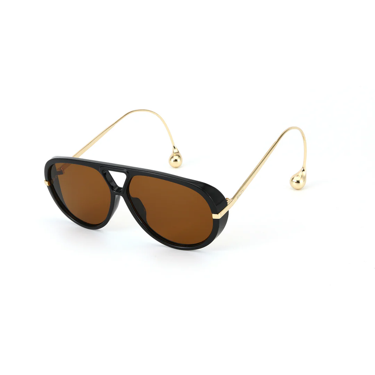 Retro Double Bridge Pilot Sunglasses