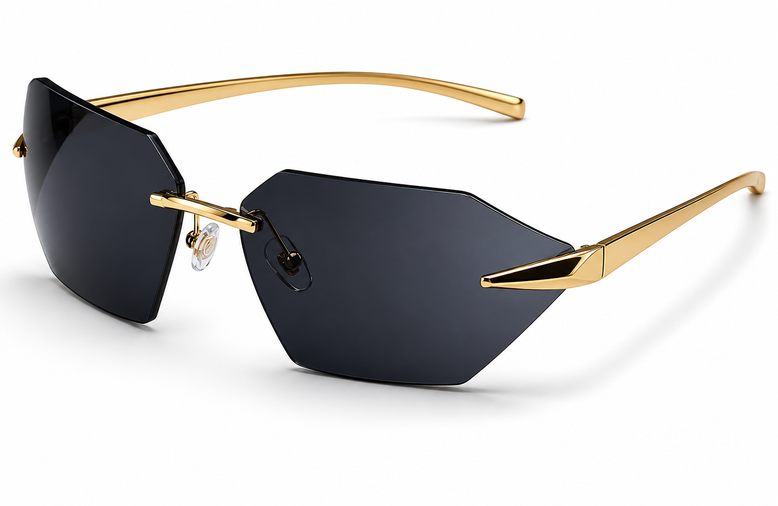 Rimless Square Sunglasses