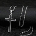 ZOSMIC Black Jesus Cross Necklace