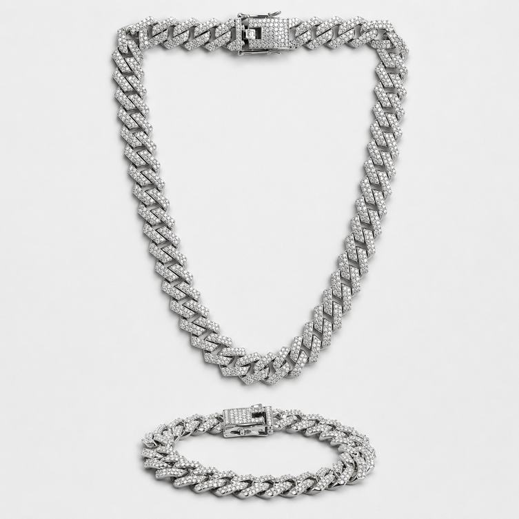 Silver Plated Necklace and Bracelet