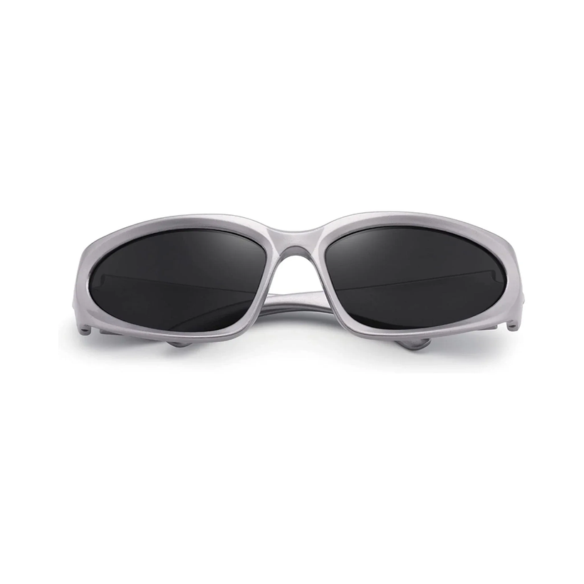 Y2K Wrap Around Grey Sunglasses
