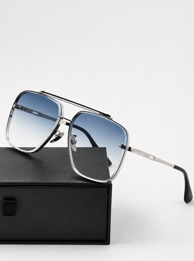 Gradient Rectangular Sunglasses