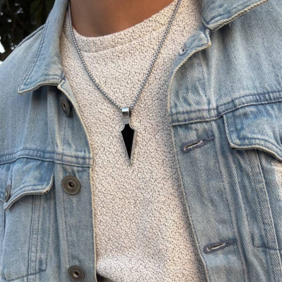 ZOSMIC Black Arrow Pendant Necklace