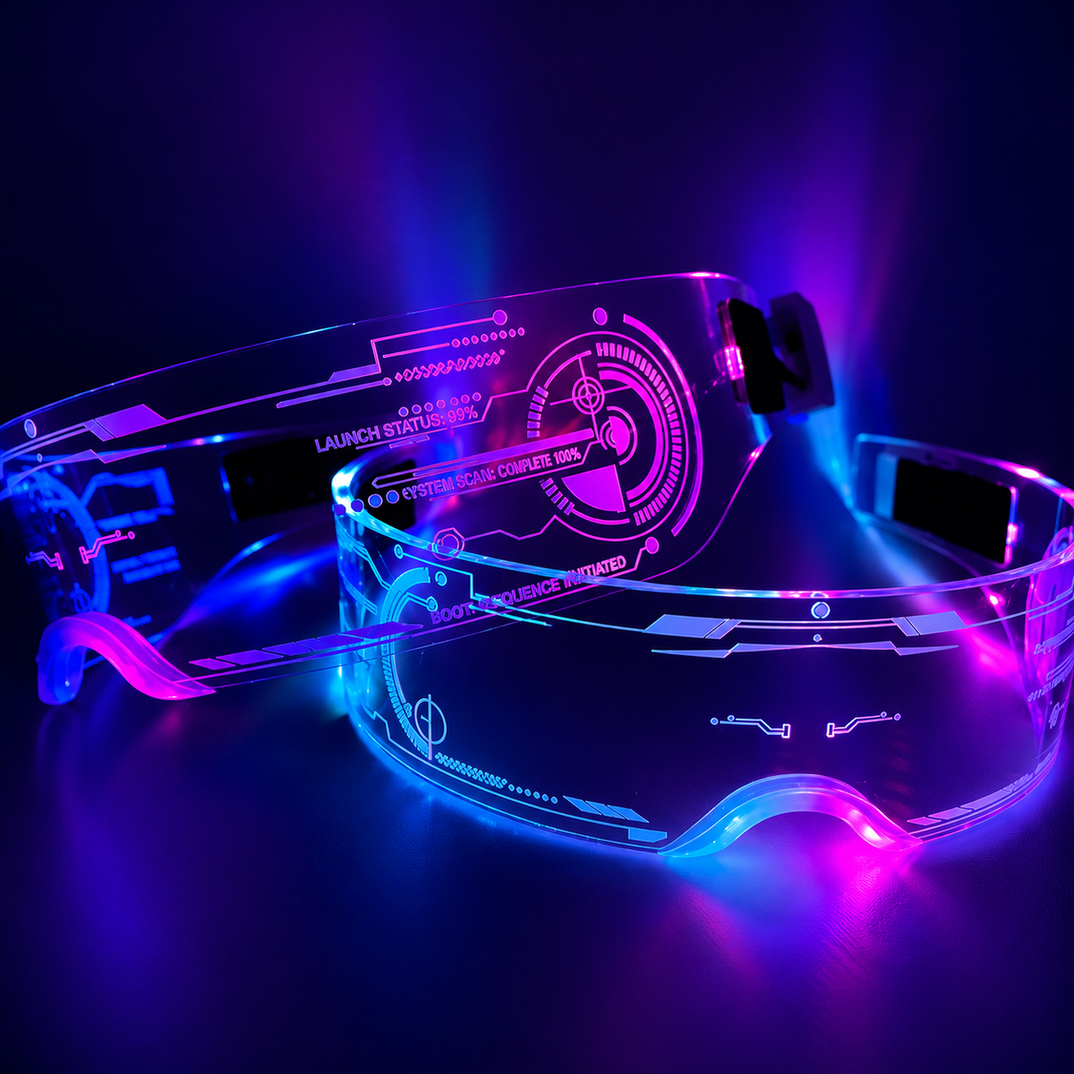 LED Rave Sunglasses