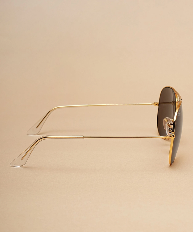 Golden Black Aviator Sunglasses