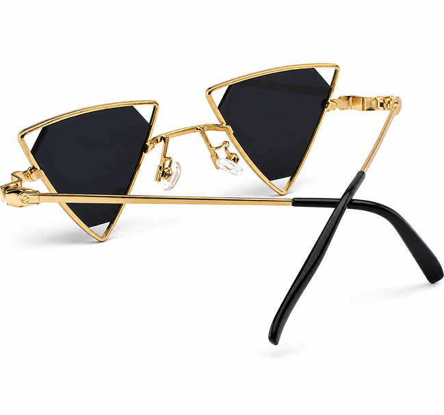 Retro Golden Cat Eye Sunglasses