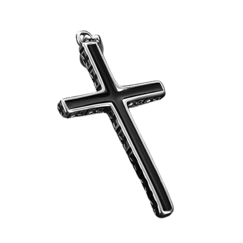 ZOSMIC Black Jesus Cross Necklace