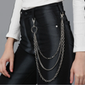 3 Layer Jeans Biker Chain