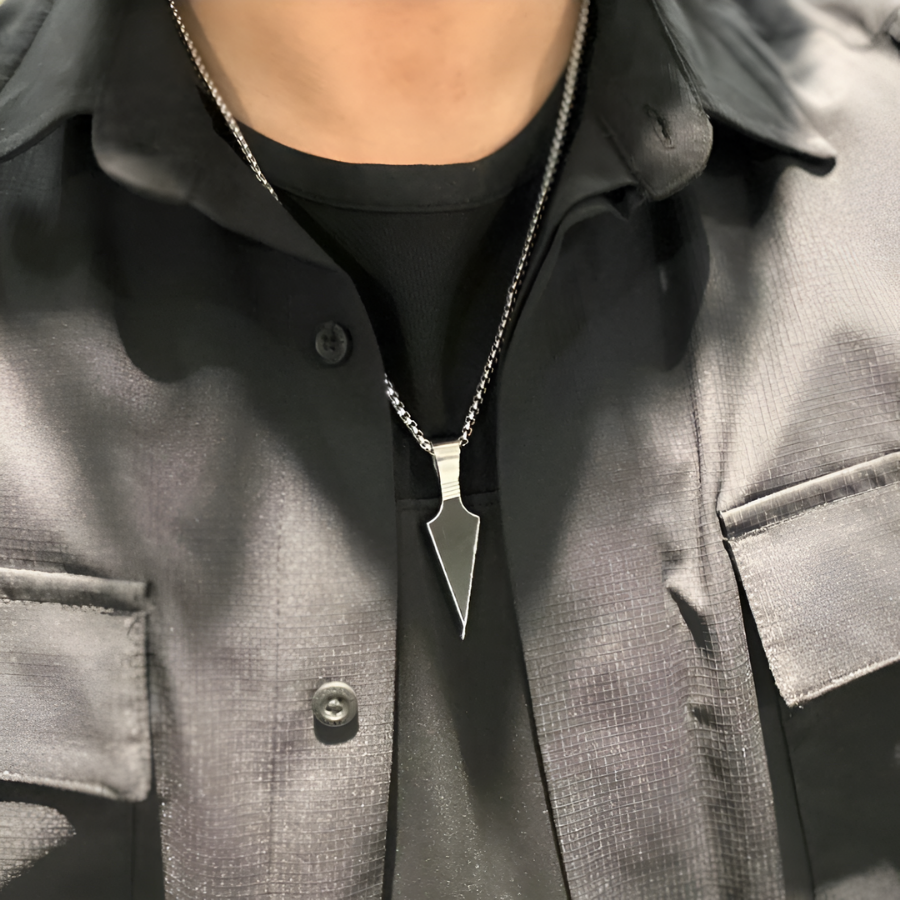 ZOSMIC Black Arrow Pendant Necklace