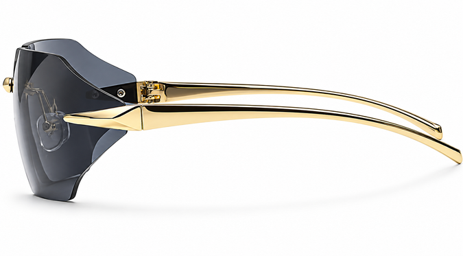 Rimless Square Sunglasses