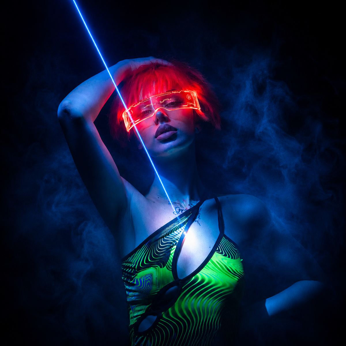 LED Rave Sunglasses