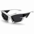 White Wraparound Sunglasses