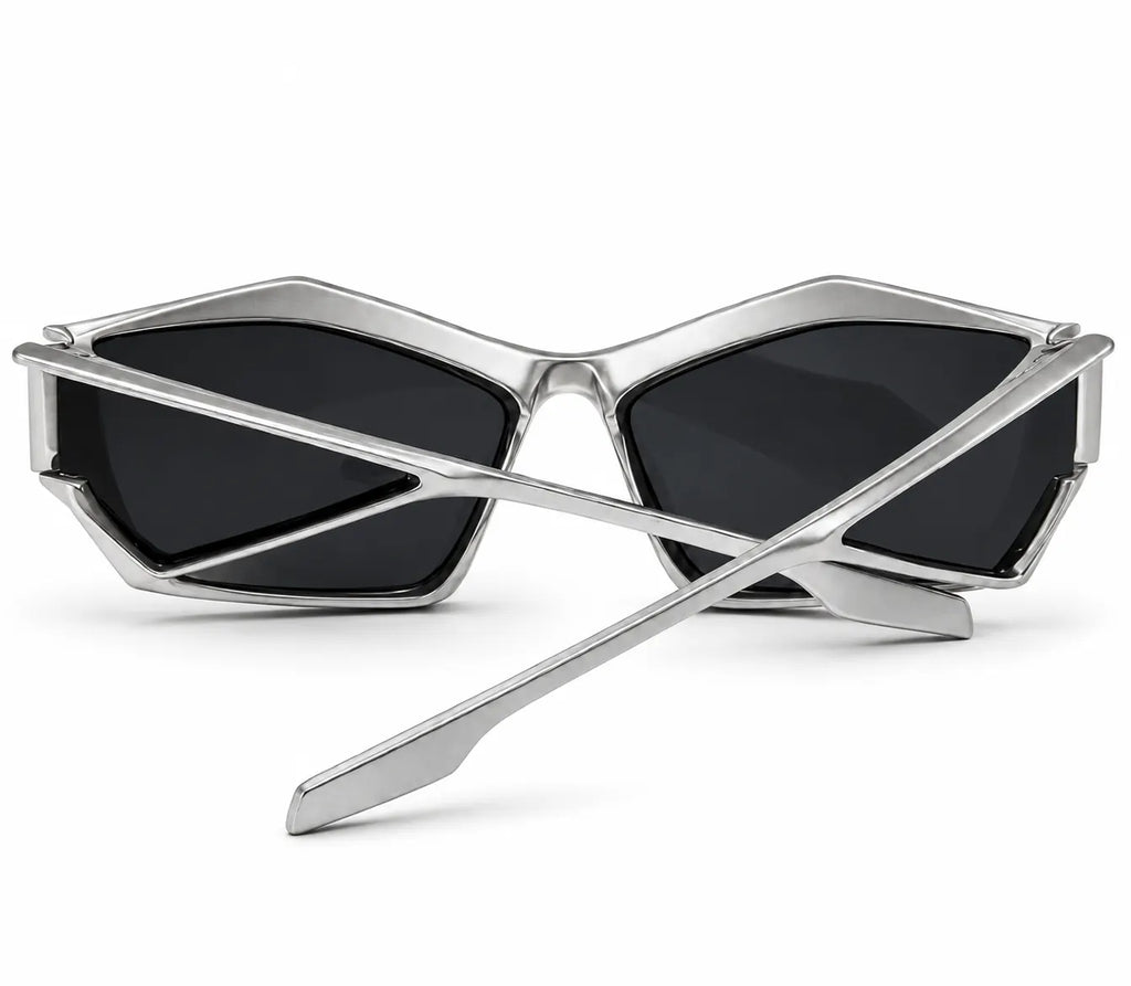 White Wraparound Sunglasses