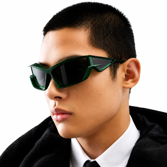Green Wraparound sunglasses