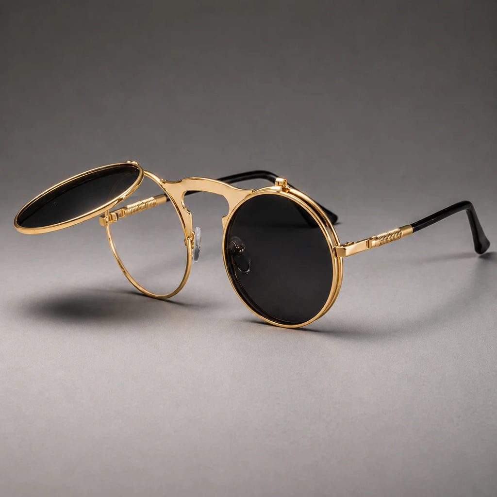 Round Flip-up sunglasses