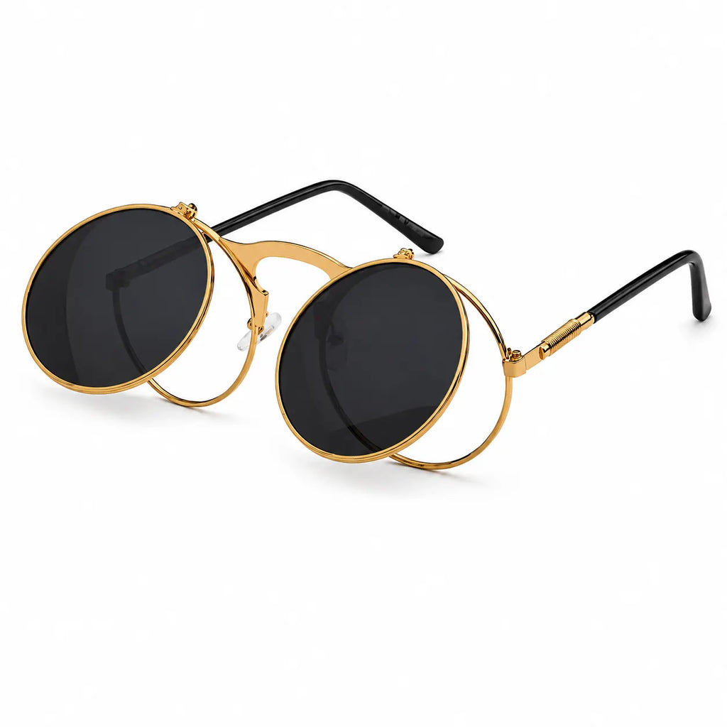 Round Flip-up sunglasses