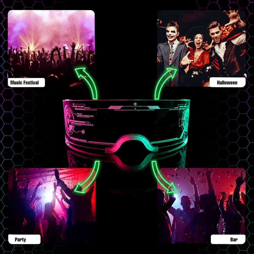LED Rave Sunglasses
