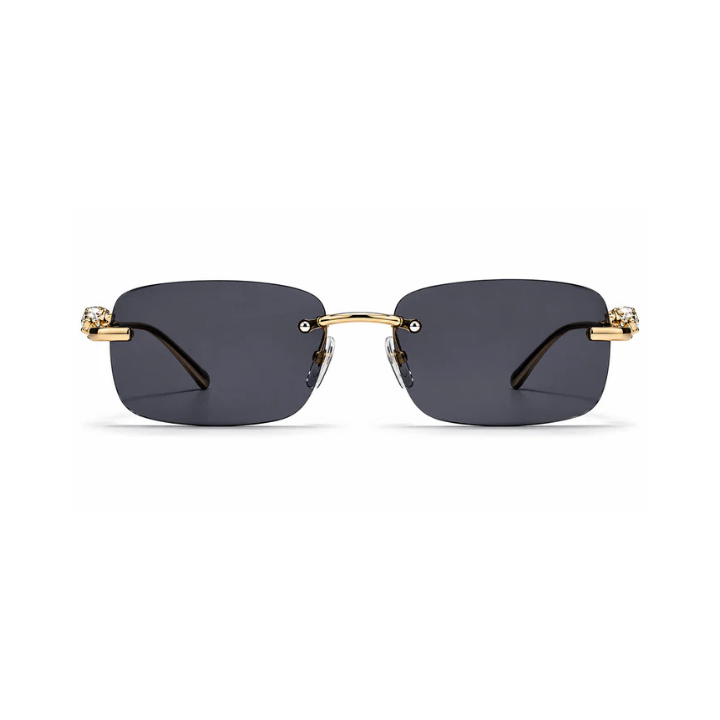 Leopard Rimless Sunglasses