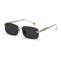 Leopard Rimless Sunglasses