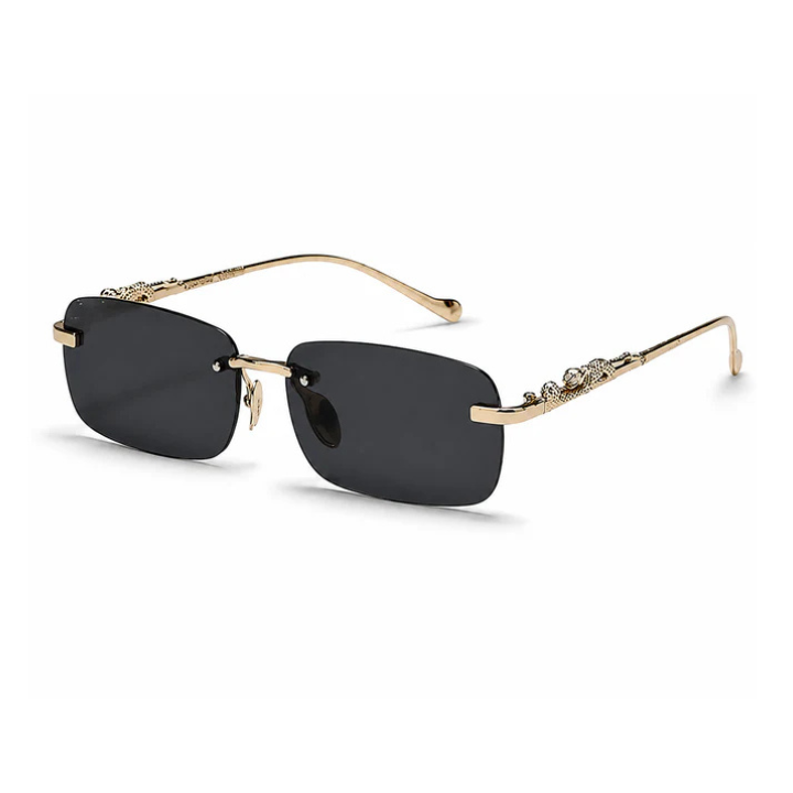 Leopard Rimless Sunglasses