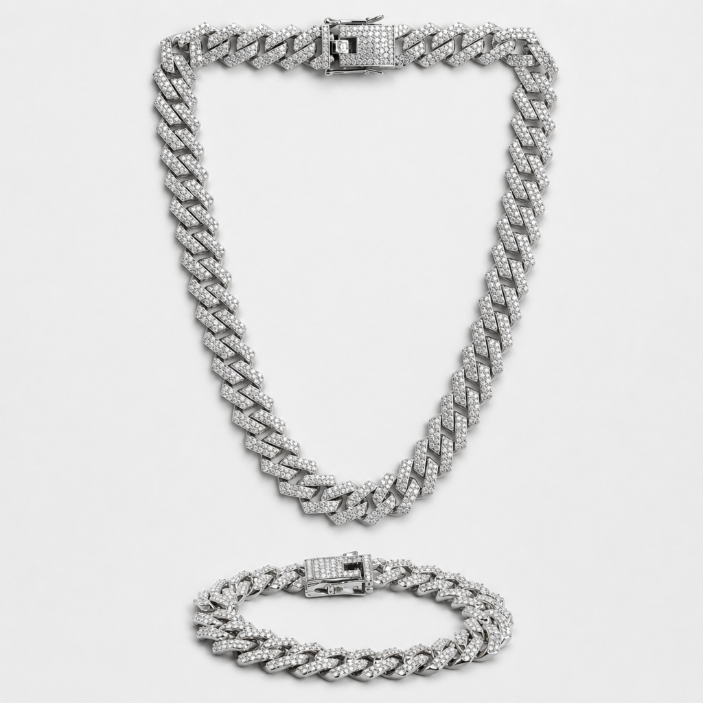 Silver Plated Necklace and Bracelet