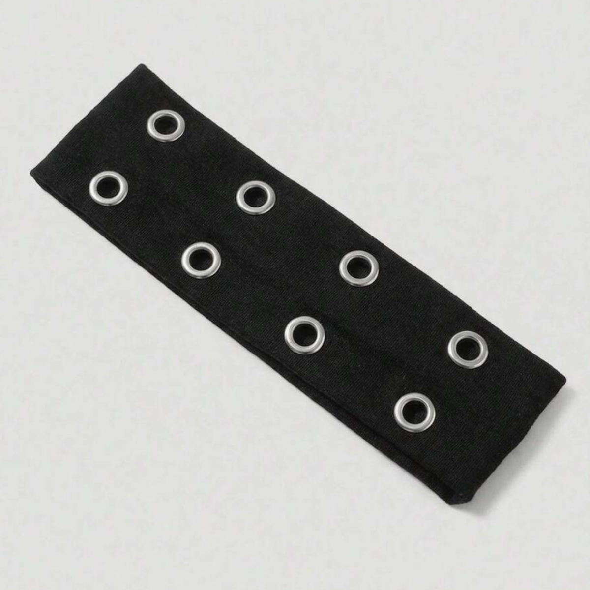 Headband with Silver Metal Grommets