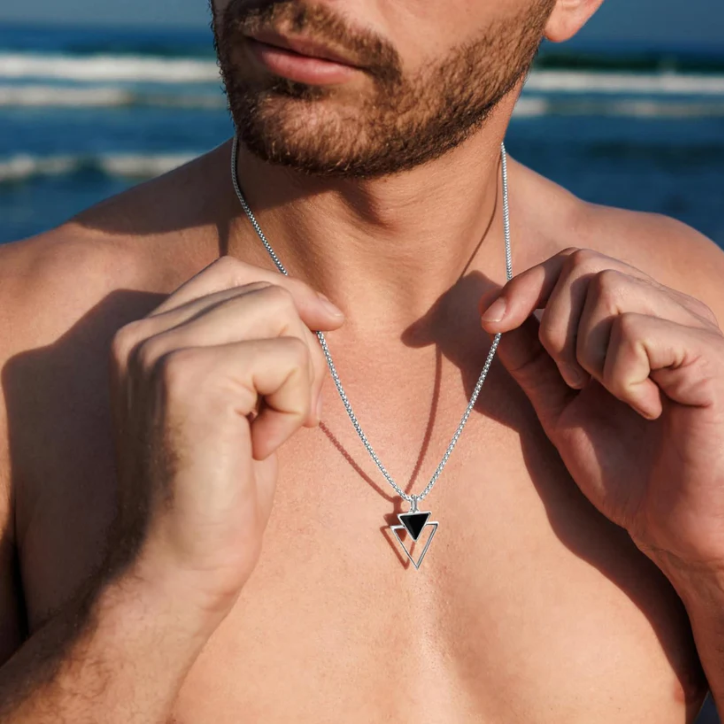 Double Triangle Pendant