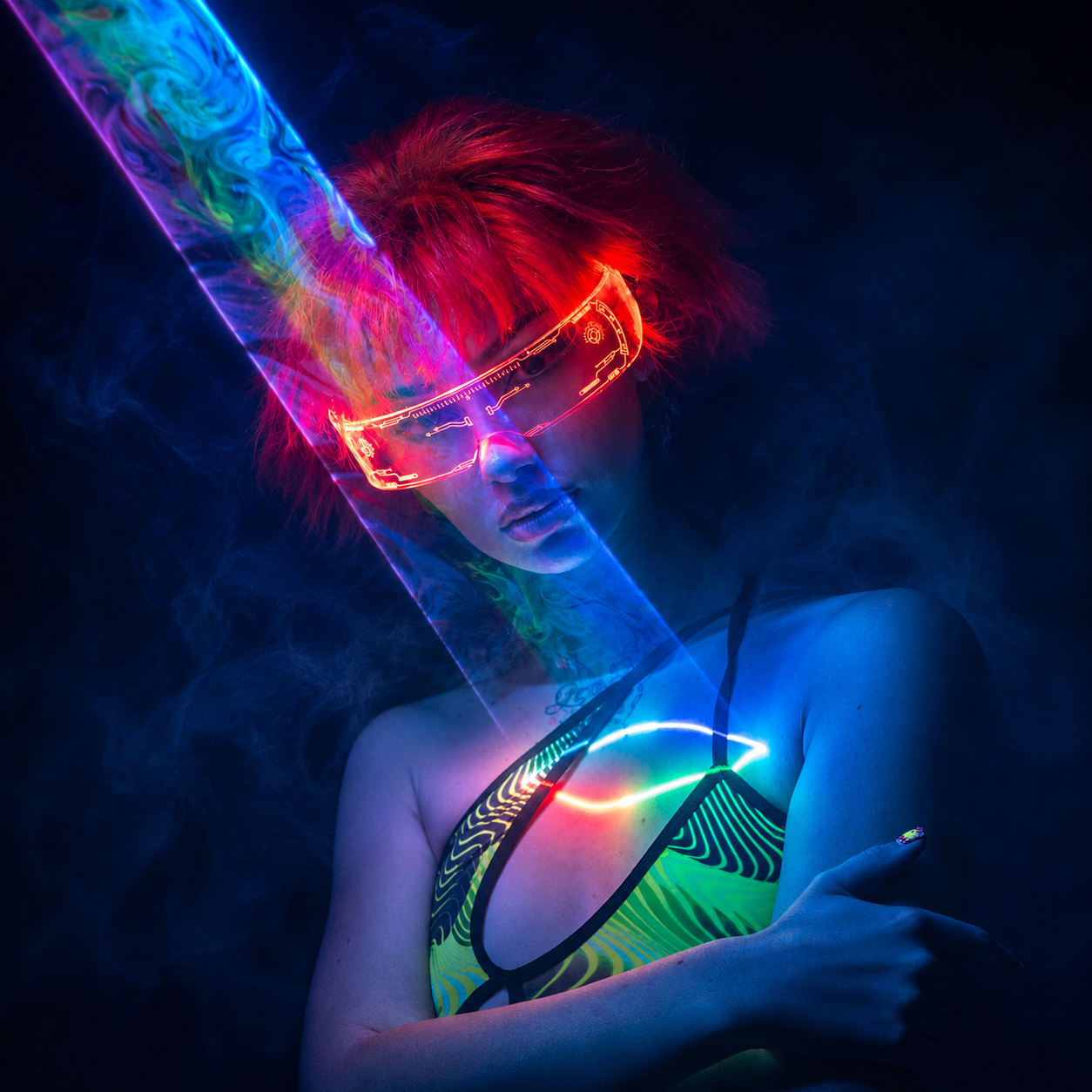 LED Rave Sunglasses
