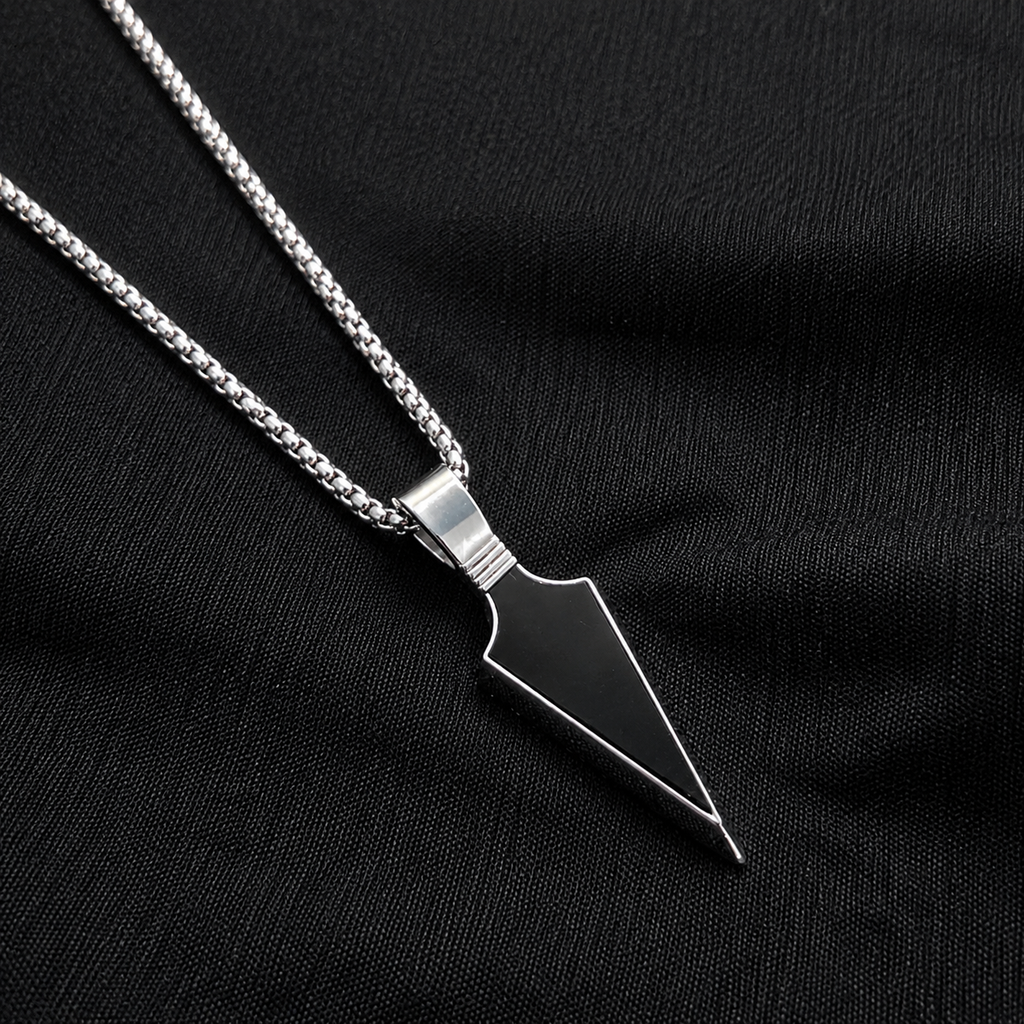 ZOSMIC Black Arrow Pendant Necklace