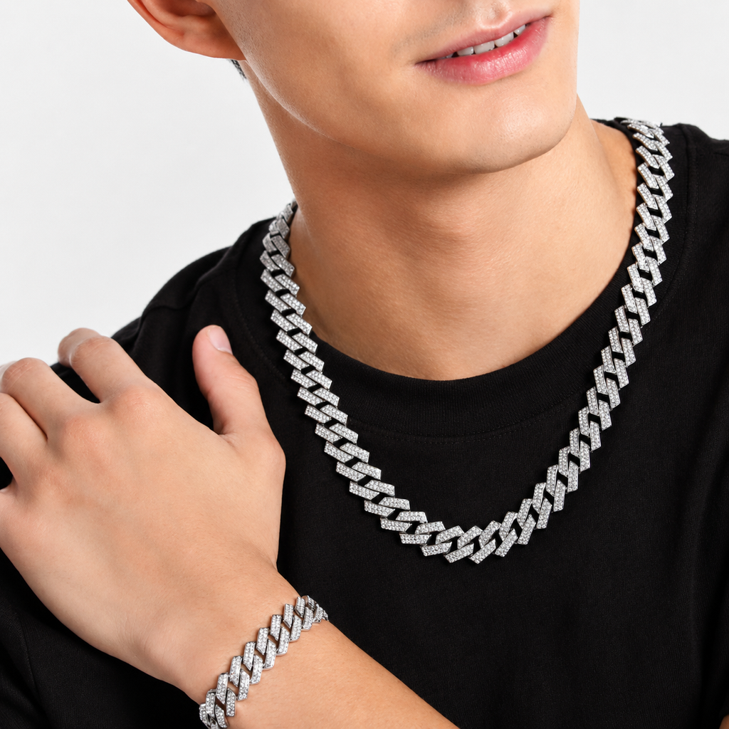 Silver Plated Necklace and Bracelet