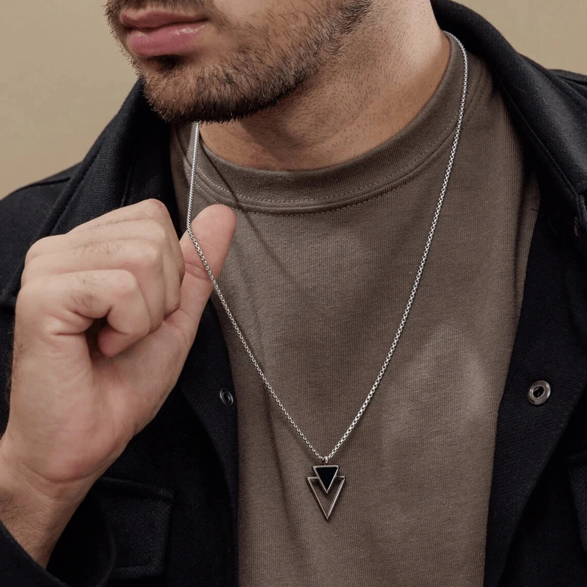 Double Triangle Pendant